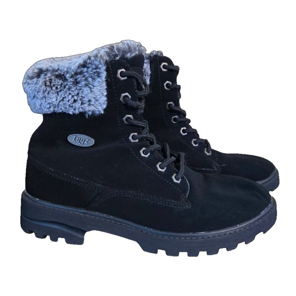 Lugz Empire Hi Water Resistant Boots Size 8 Faux Fur Lining Memory Foam Insole